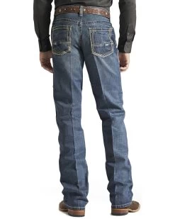 Ariat Men's M4 Gulch Medium Wash Relaxed Low Rise Bootcut Jeans