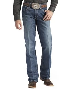 Ariat Men's M4 Gulch Medium Wash Relaxed Low Rise Bootcut Jeans 7 Ariat Men's M4 Gulch Medium Wash Relaxed Low Rise Bootcut Jeans -Western Fashion 010D88 CU P2