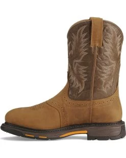 Ariat Men's Work-Hog Waterproof Pro Work Boots -Western Fashion 030353 BR LT