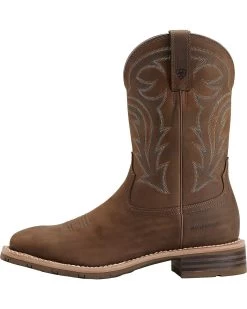 Ariat Hybrid Rancher Waterproof Pull On Work Boots - Square Toe 14 Ariat Hybrid Rancher Waterproof Pull On Work Boots - Square Toe -Western Fashion 030692 41 D1