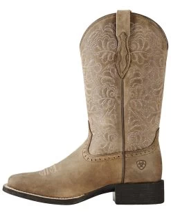 Ariat Women's Rich Brown Round Up Remuda Western Boots - Square Toe  -Western Fashion 031B57 7082 P2
