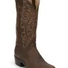 Justin Men's Leather Western Boots - Medium Toe -Western Fashion 036524 41 P1