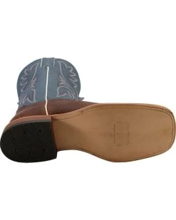 Tony Lama Men's Americana Western Boots - Broad Square Toe -Western Fashion 036F27 C4 BM