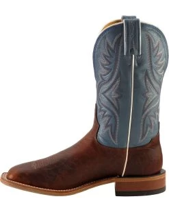 Tony Lama Men's Americana Western Boots - Broad Square Toe -Western Fashion 036F27 C4 LT