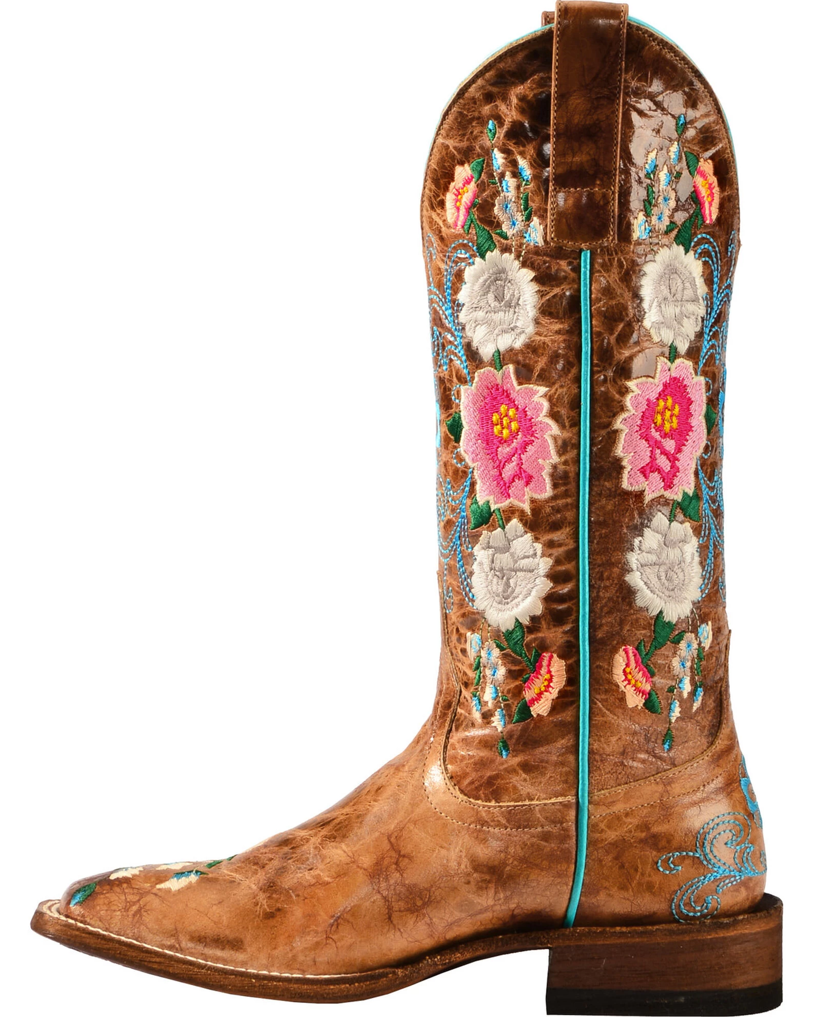 Macie Bean Women's Rose Garden Western Boots - Broad Square Toe 5 Macie Bean Women's Rose Garden Western Boots - Broad Square Toe - Image 3