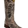 Corral Women's Sequin Wing & Cross Inlay Western Boots - Square Toe -Western Fashion 045U62 89 P1