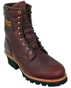 Chippewa Men's Waterproof Insulated 8" Logger Boots - Steel Toe 23 Chippewa Men's Waterproof Insulated 8" Logger Boots - Steel Toe -Western Fashion 050B09 B3 P1