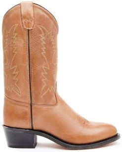 Old West Little Girls' Corona Calfskin Western Boots - Round Toe 12 Old West Little Girls' Corona Calfskin Western Boots - Round Toe -Western Fashion 053383 7049 P2