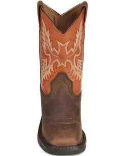 Ariat Boys' Earth Workhog Western Boots - Broad Square Toe -Western Fashion 053711 B8 FT