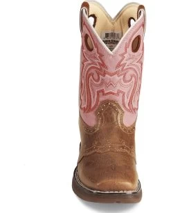 Durango Girls' Western Boots - Square Toe -Western Fashion 053748 22 FT