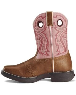 Durango Girls' Western Boots - Square Toe -Western Fashion 053748 22 LT