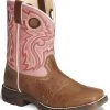 Durango Girls' Western Boots - Square Toe -Western Fashion 053748 22 P1