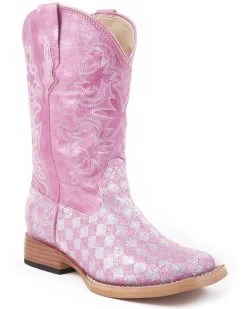 Roper Kid's Checkered Western Boots