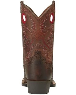 Ariat Boys' Rough Stock Western Boots - Square Toe -Western Fashion 053F36 41 BK