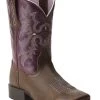 Ariat Girls' Tombstone Western Boots - Broad Square Toe