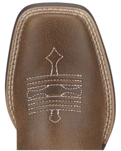 Ariat Girls' Tombstone Western Boots - Broad Square Toe -Western Fashion 053H95 ZS TP