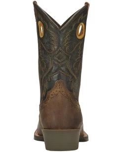 Ariat Boys' Roughstock Western Boots - Square Toe -Western Fashion 053L88 41 BK