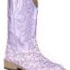 Roper Kid's Floral Glitter Western Boots -Western Fashion 053U29 76 P1