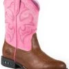 Roper Little Girls' Light-Up Western Boots - Round Toe   -Western Fashion 053U35 22 P1