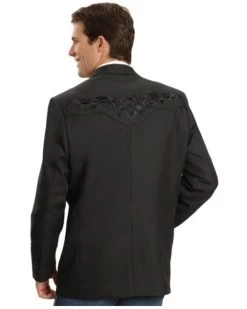 Scully Black Floral Embroidered Western Jacket -Western Fashion 072A36 89 P2