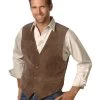 Scully Men's Boar Suede Snap Front Vest -Western Fashion 082629 Y6 P1
