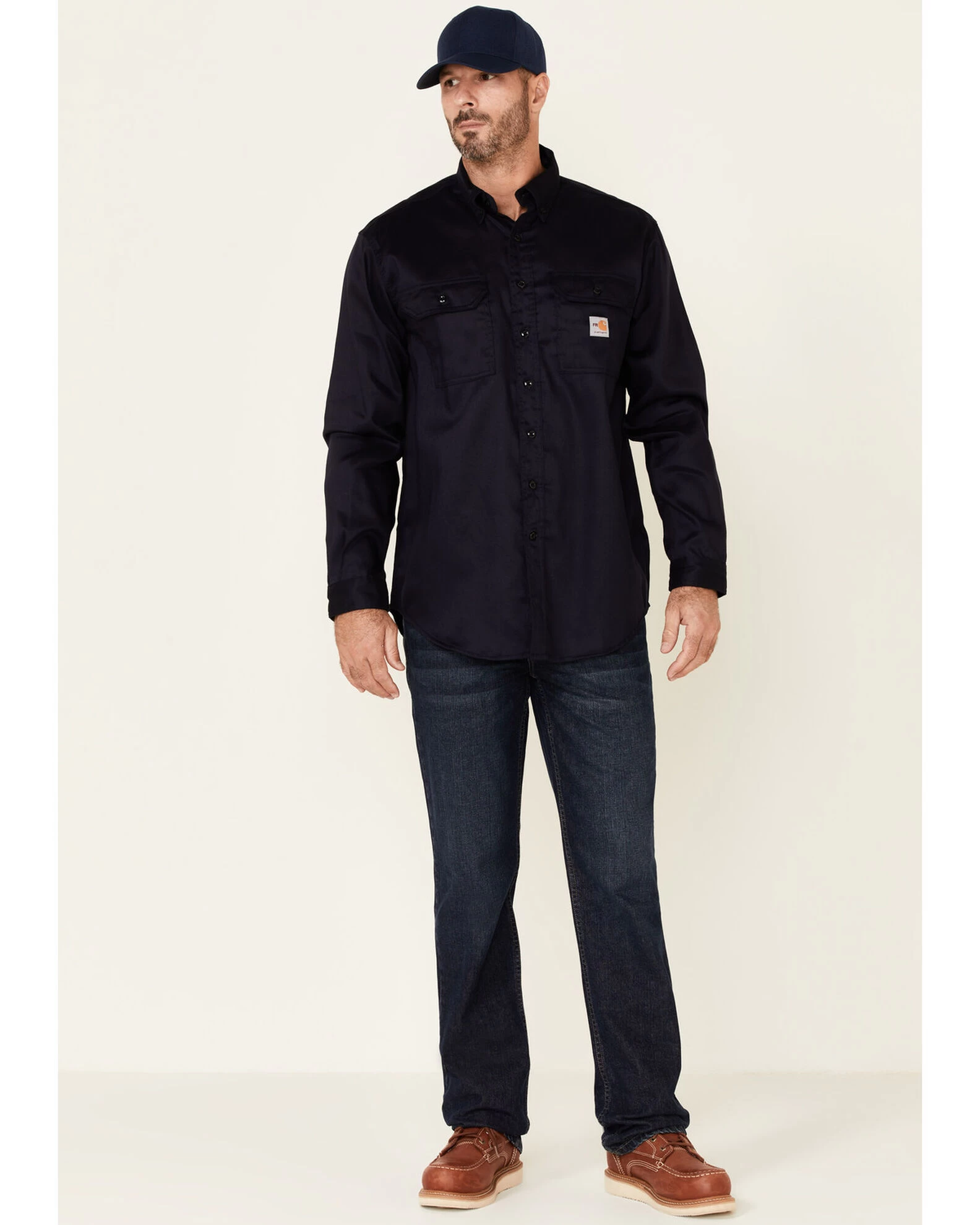 Carhartt Men's FR Dry Twill Long Sleeve Work Shirt 5 Carhartt Men's FR Dry Twill Long Sleeve Work Shirt - Image 3