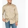 Carhartt Men's FR Solid Twill Long Sleeve Work Shirt 2 Carhartt Men's FR Solid Twill Long Sleeve Work Shirt -Western Fashion 086988 28 P1