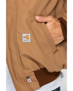 Carhartt Men's FR Duck Active Hooded Jacket -Western Fashion 086M95 JH D3