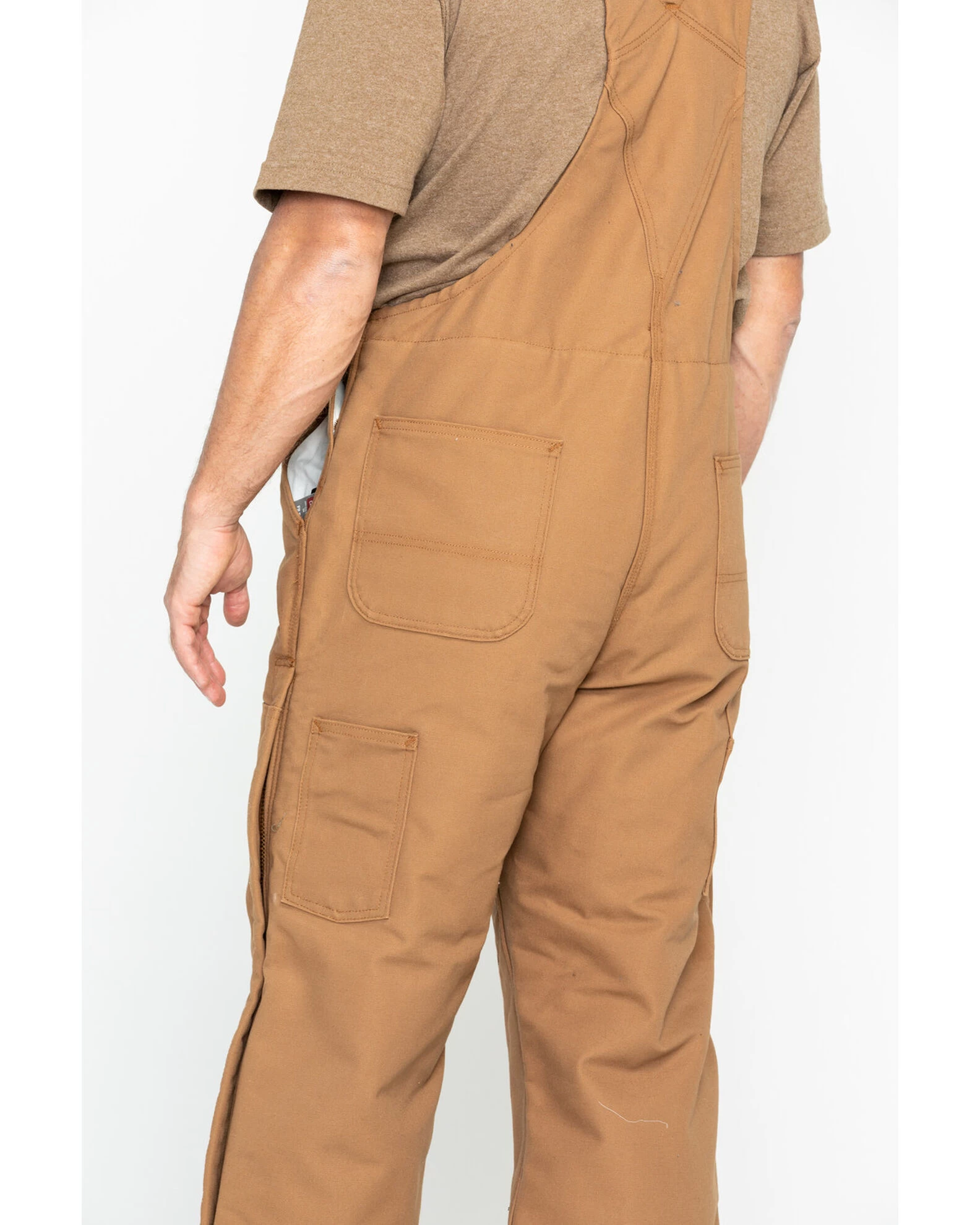 Carhartt Men's FR Duck Quilt-Lined Bib Overalls 6 Carhartt Men's FR Duck Quilt-Lined Bib Overalls - Image 4