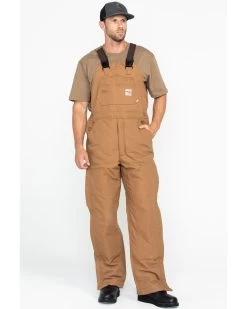 Carhartt Men's FR Duck Quilt-Lined Bib Overalls 12 Carhartt Men's FR Duck Quilt-Lined Bib Overalls -Western Fashion 086N74 JH P6