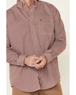 Ariat Men's FR Check Plaid Print Long Sleeve Button Down Work Shirt 9 Ariat Men's FR Check Plaid Print Long Sleeve Button Down Work Shirt -Western Fashion 086U74 71 P3
