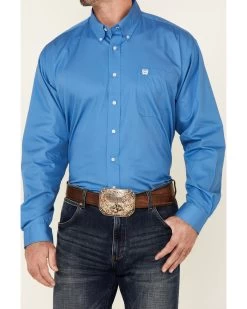 Cinch Men's Solid Long Sleeve Button-Down Western Shirt -Western Fashion 0924L5 83 P3
