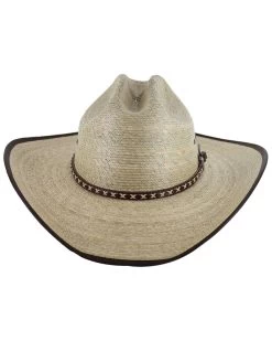 Cody James® Men's Brown Trimmed Straw Hat -Western Fashion 099P15 19 D2
