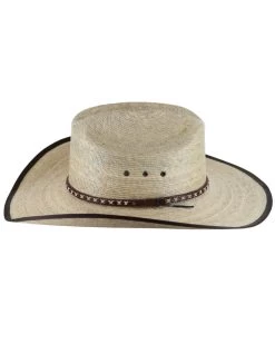 Cody James® Men's Brown Trimmed Straw Hat -Western Fashion 099P15 19 D3
