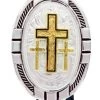 Montana Silversmiths New Traditions Four Directions Cross Bolo Tie -Western Fashion 1022H4 94 P1