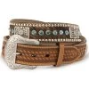 Nocona Belt Co. Men's Hair-on Hide Concho Belt -Western Fashion 120364 19 P1