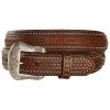 Nocona Men's Ostrich Underlay Western Belt -Western Fashion 120J49 41 P1