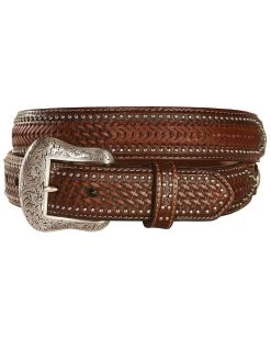 Nocona Men's Ostrich Underlay Western Belt