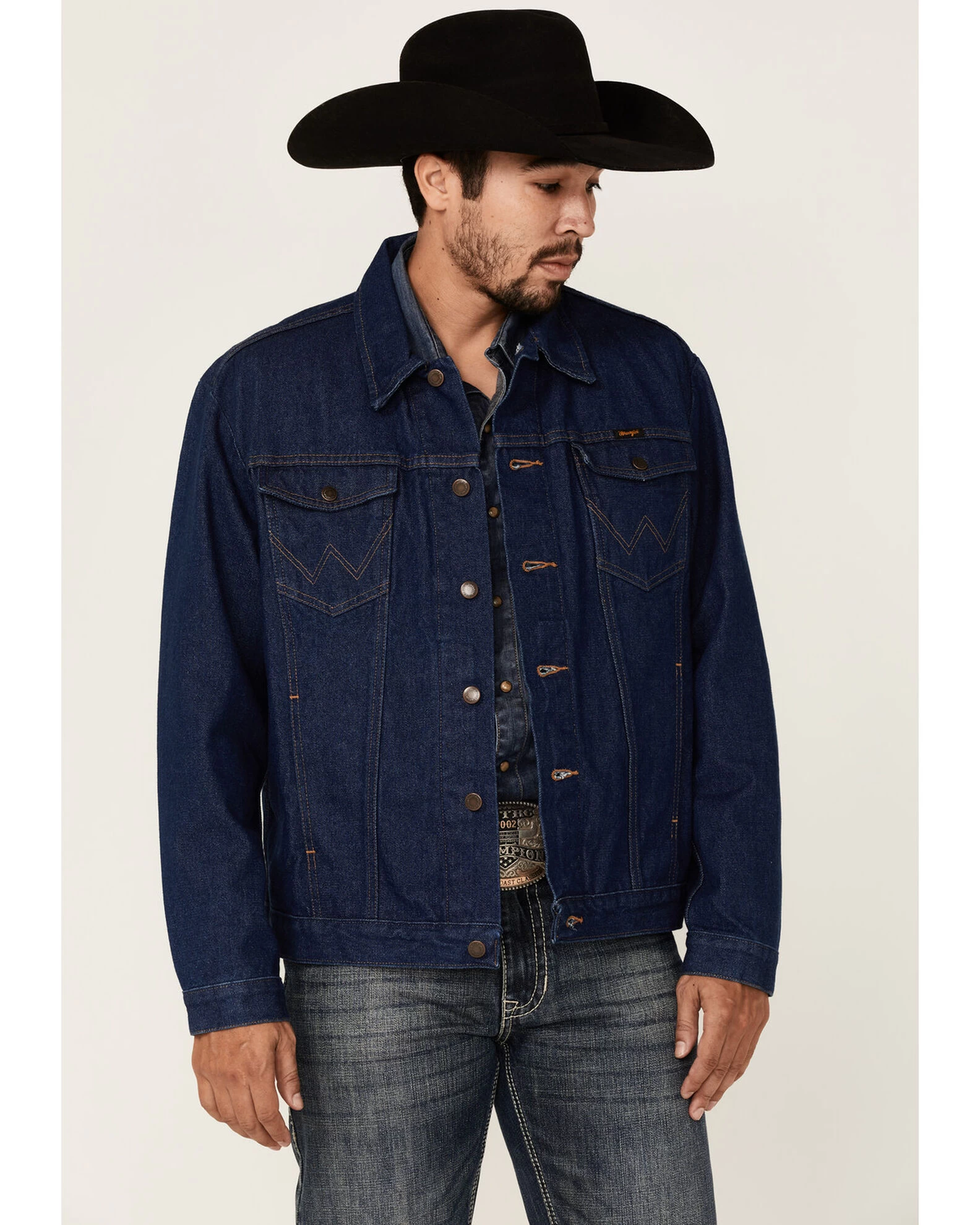 Wrangler Men's Unlined Denim Western Jacket - Tall 3 Wrangler Men's Unlined Denim Western Jacket - Tall