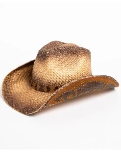 Shyanne® Women's Rustic Tan Straw Hat -Western Fashion 2000199477 200 D1