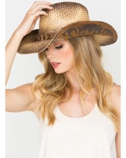 Shyanne® Women's Rustic Tan Straw Hat -Western Fashion 2000199477 200 D6
