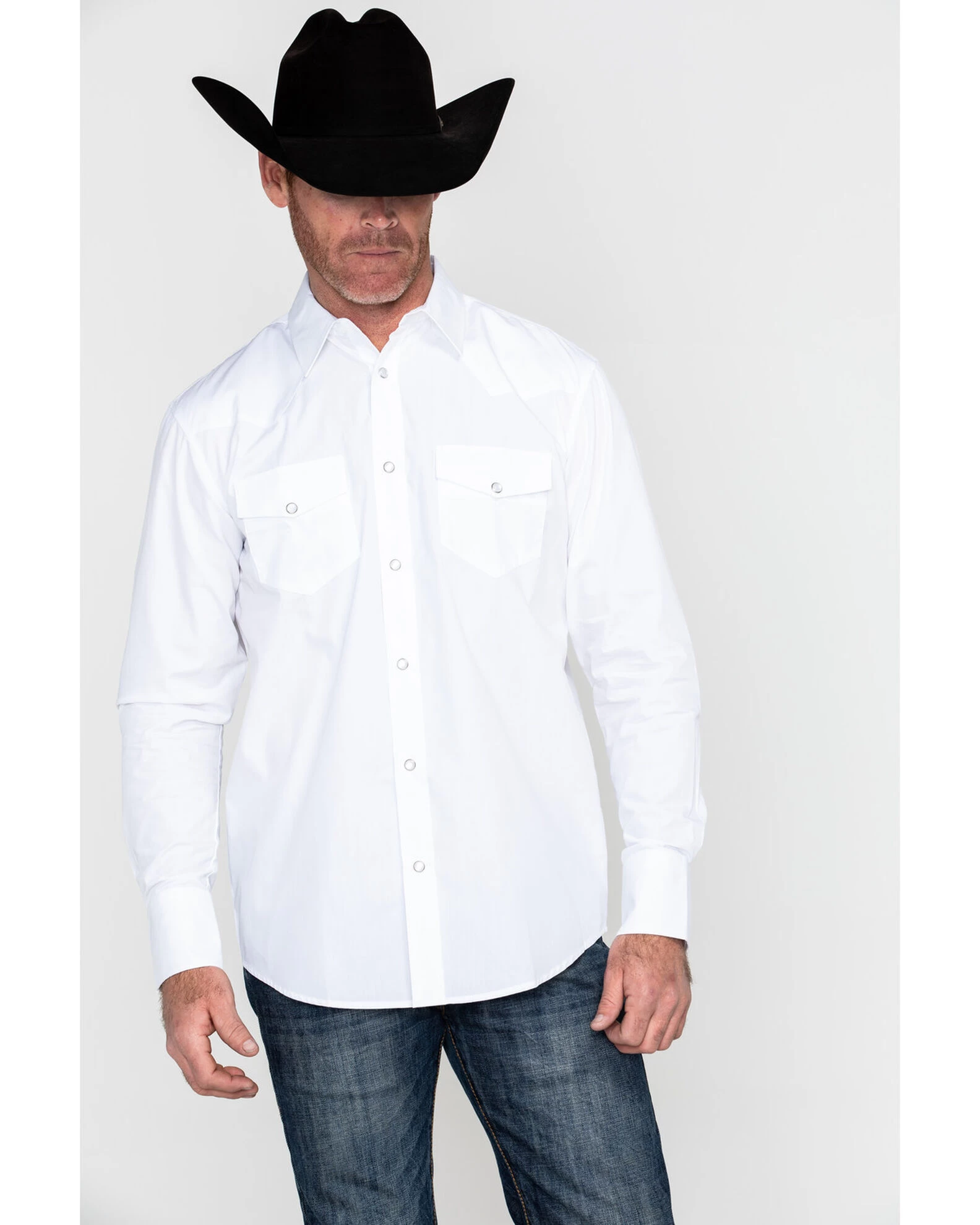 Gibson Men's Solid Long Sleeve Pear Snap Western Shirt 7 Gibson Men's Solid Long Sleeve Pear Snap Western Shirt - Image 5