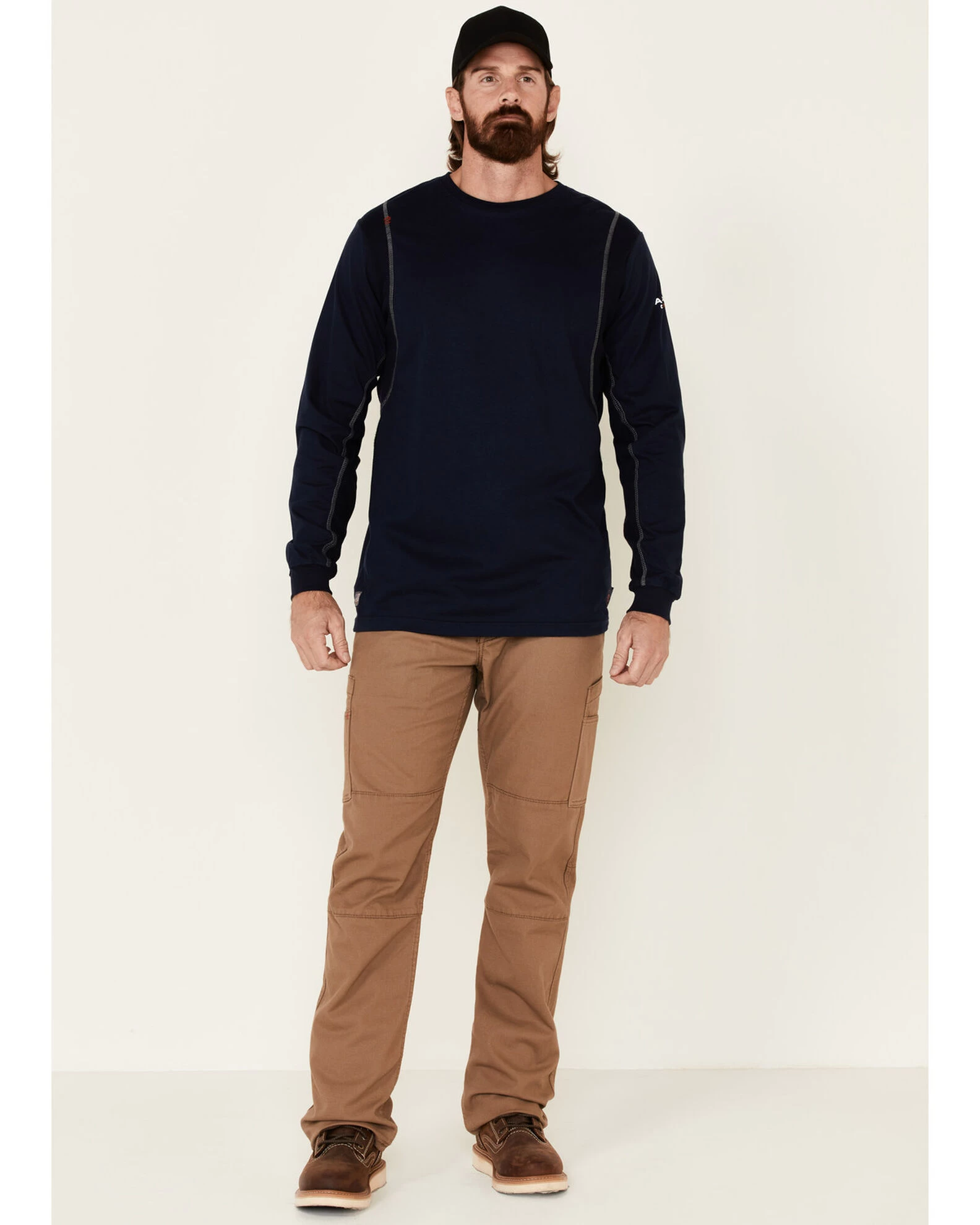 Ariat Men's FR Crew Neck Long Sleeve Shirt 4 Ariat Men's FR Crew Neck Long Sleeve Shirt - Image 2