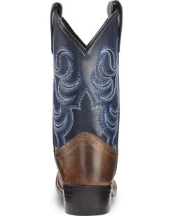 Cody James Boys' Two-Tone Embroidered Western Boots - Round Toe -Western Fashion 2000221649 200 BK