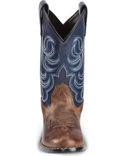 Cody James Boys' Two-Tone Embroidered Western Boots - Round Toe -Western Fashion 2000221649 200 FT
