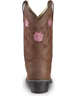 Shyanne Girls' Floral Embroidered Western Boots - Pointed Toe -Western Fashion 2000221650 200 BK