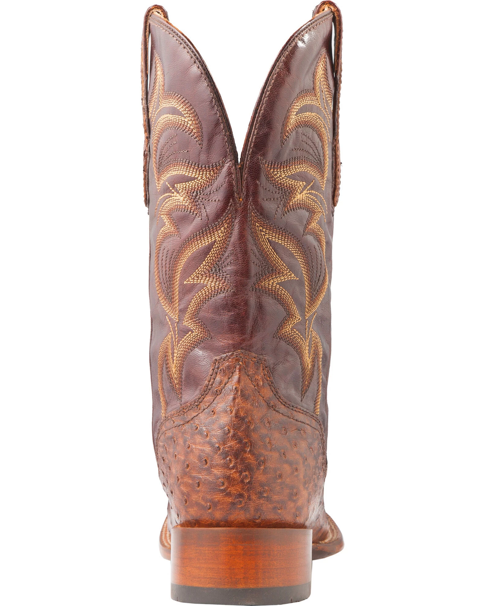 El Dorado Men's Handmade Full Quill Ostrich Stockman Boots - Broad Square Toe 8 El Dorado Men's Handmade Full Quill Ostrich Stockman Boots - Broad Square Toe - Image 7