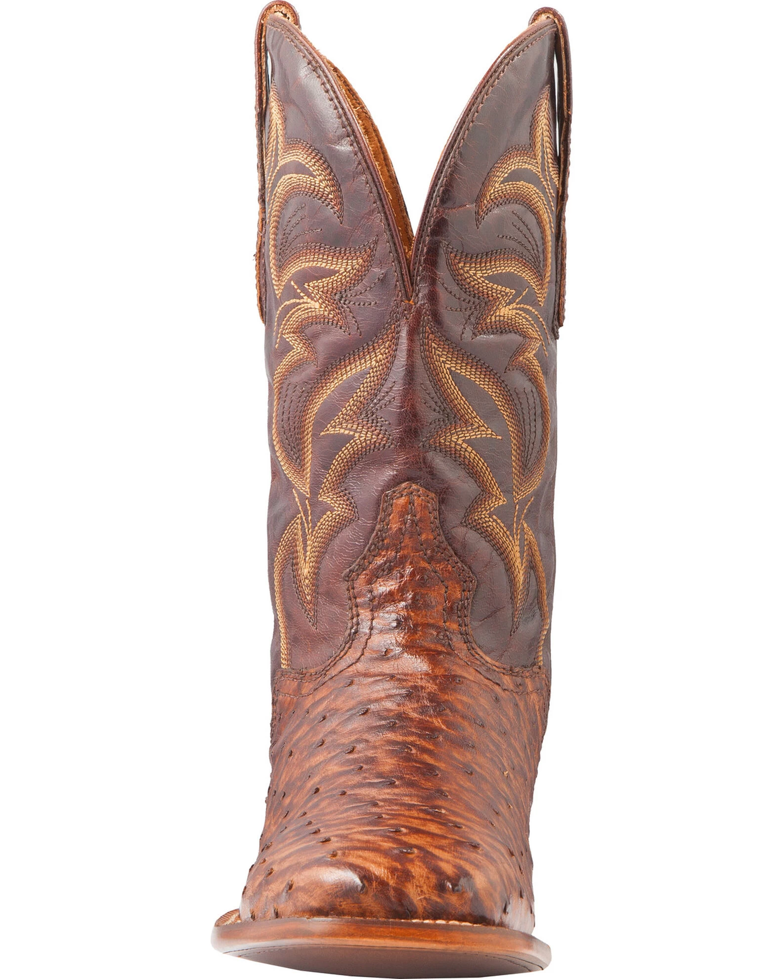 El Dorado Men's Handmade Full Quill Ostrich Stockman Boots - Broad Square Toe 5 El Dorado Men's Handmade Full Quill Ostrich Stockman Boots - Broad Square Toe - Image 4