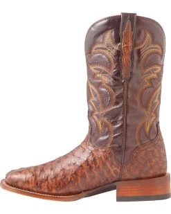 El Dorado Men's Handmade Full Quill Ostrich Stockman Boots - Broad Square Toe 10 El Dorado Men's Handmade Full Quill Ostrich Stockman Boots - Broad Square Toe -Western Fashion 2000221953 221 LT