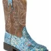 Roper Girls' Glitter Southwestern Western Boots - Square Toe -Western Fashion 2000230706 400 P1